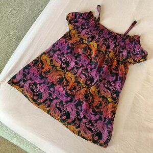 Express Off Shoulder Patterned Top - M